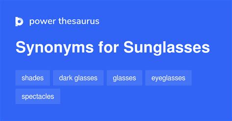 sunglasses synonyms|a pair of sunglasses meaning.